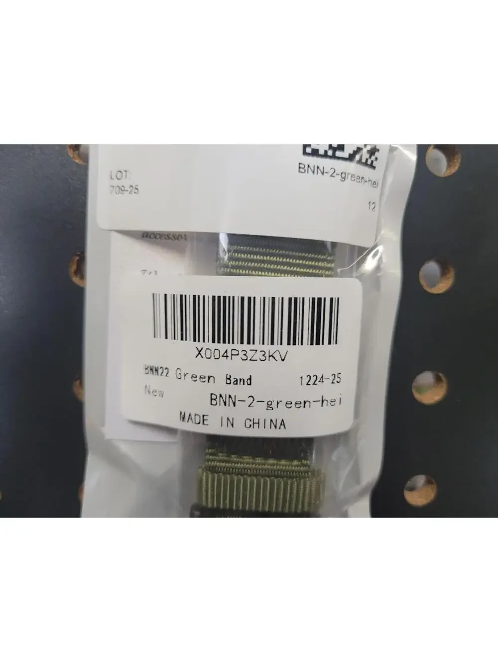 New Green Nylon Watch Band - NM - 22mm Military Style
